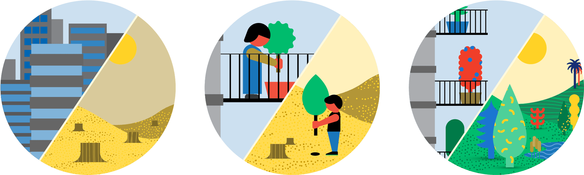 For Every Tree Planted On A Balcony In Your Neighborhood, - Illustration (2280x600), Png Download