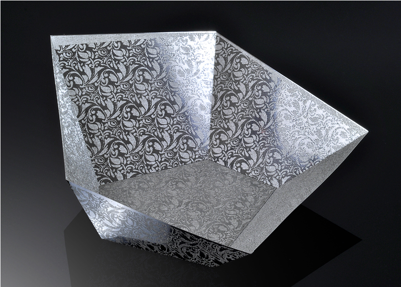 Crazy Diamond Bowl - Damask Print (827x827), Png Download