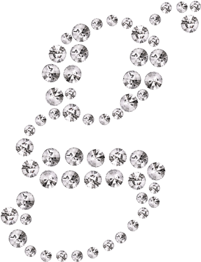 Diamond Font - Gold (595x595), Png Download