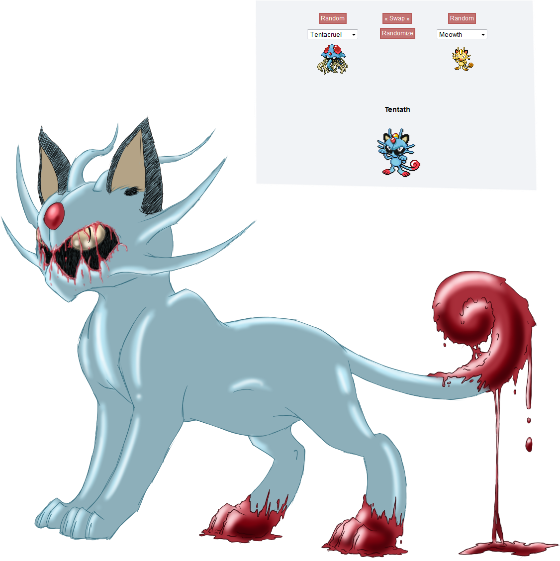 100 Pokemon Fusion Art Adaptations - Pokemon Fusion Art (1143x1150), Png Download