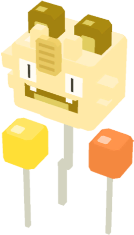 Meowth Balloon - Pokémon Quest (480x480), Png Download
