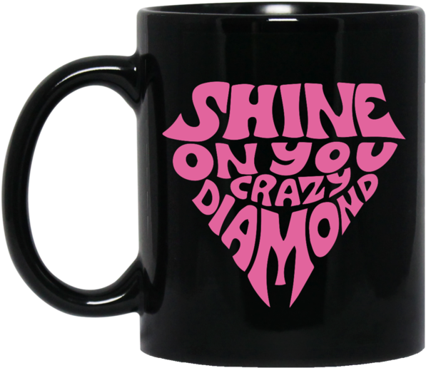 Pink Floyd Shine On You Crazy Diamond Mug - Pink Floyd Shine On You Crazy Diamond Logo (600x600), Png Download
