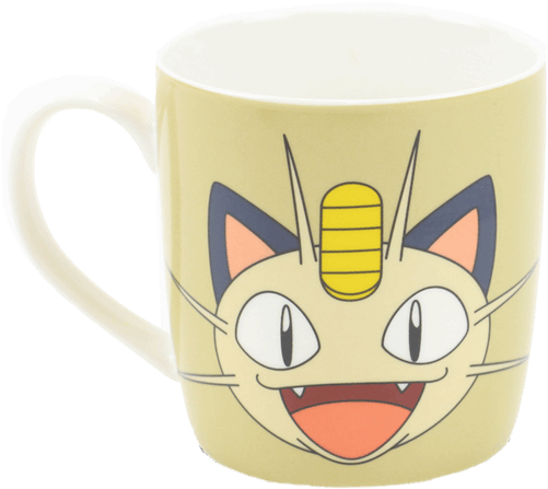 Gb Eye Pokemon Meowth Face Mug (600x600), Png Download