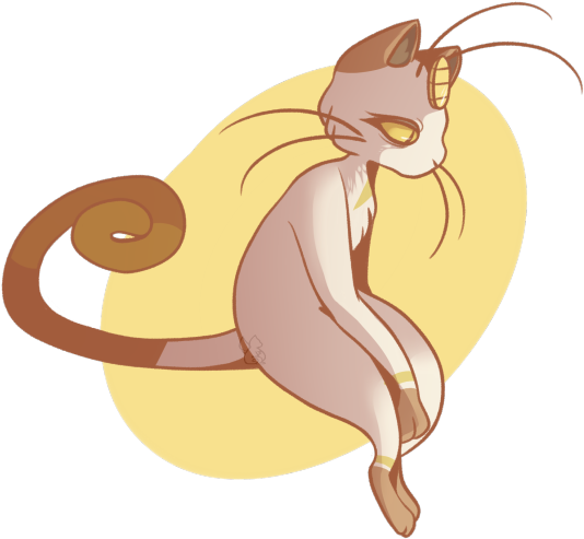 Meowth Is My Favorite Normal Type But People Usually - Cartoon (540x500), Png Download