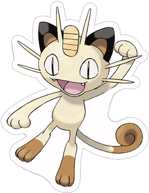 Meowth - Pokemon Meowth (400x400), Png Download