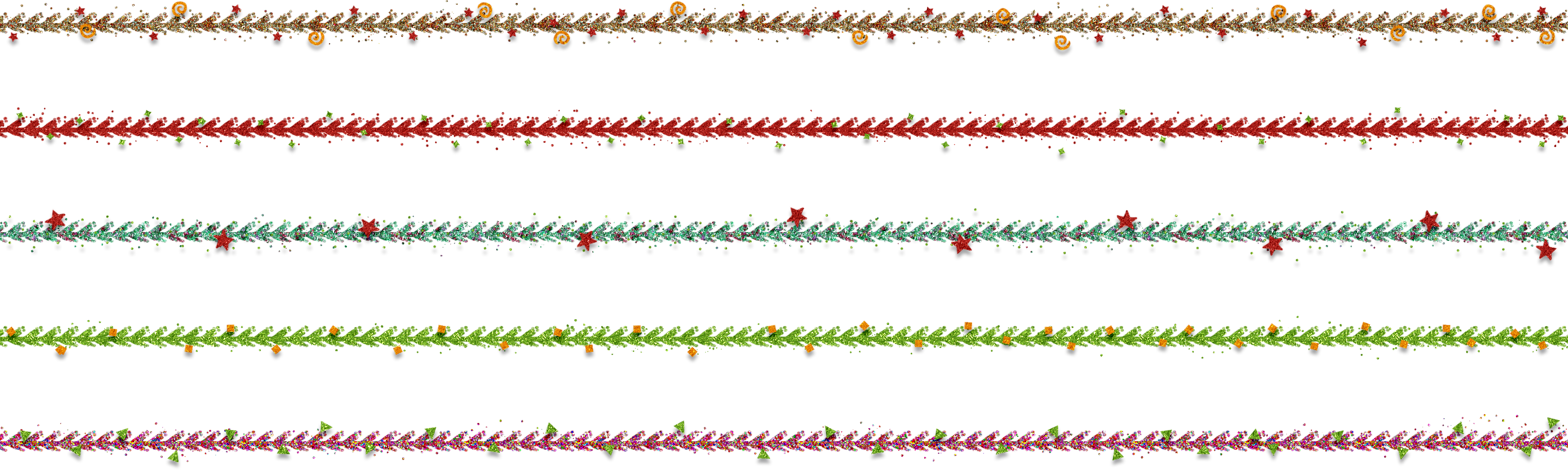 Hg Cu Glittery Tinsel Lines - Colorfulness (3600x1079), Png Download