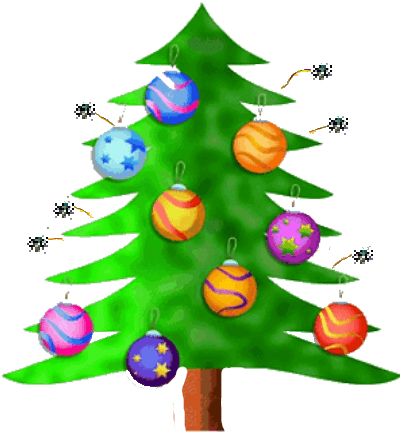 Spider Surprise Dance - Christmas Tree (400x433), Png Download