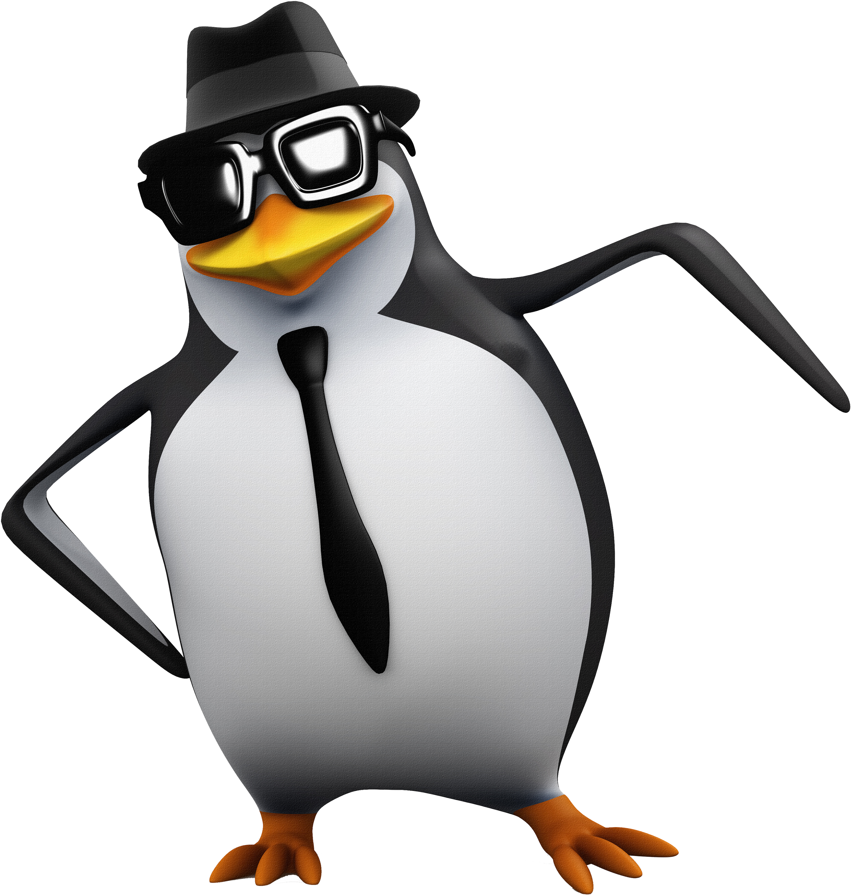Madagascar Penguins Png Image - Banana Penguin Meme (3000x3150), Png Download