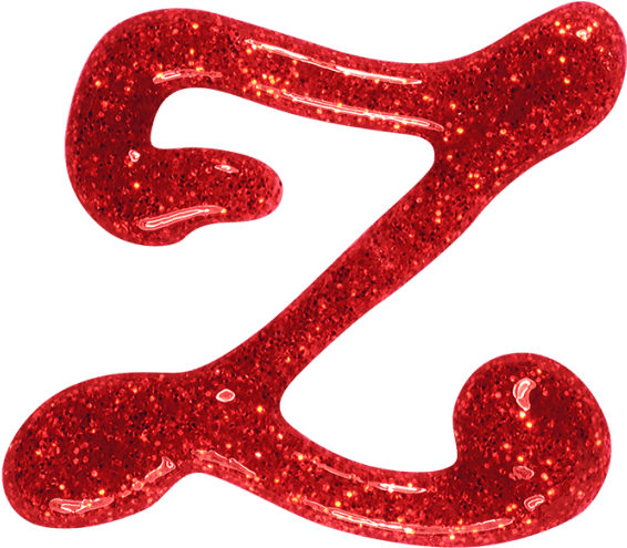Tinsel Font - Transparent Creative Glitter Alphabet Png (595x595), Png Download