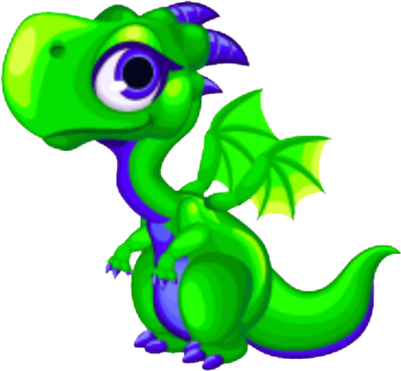 Greendragon-baby - Dragon Baby Png (366x339), Png Download