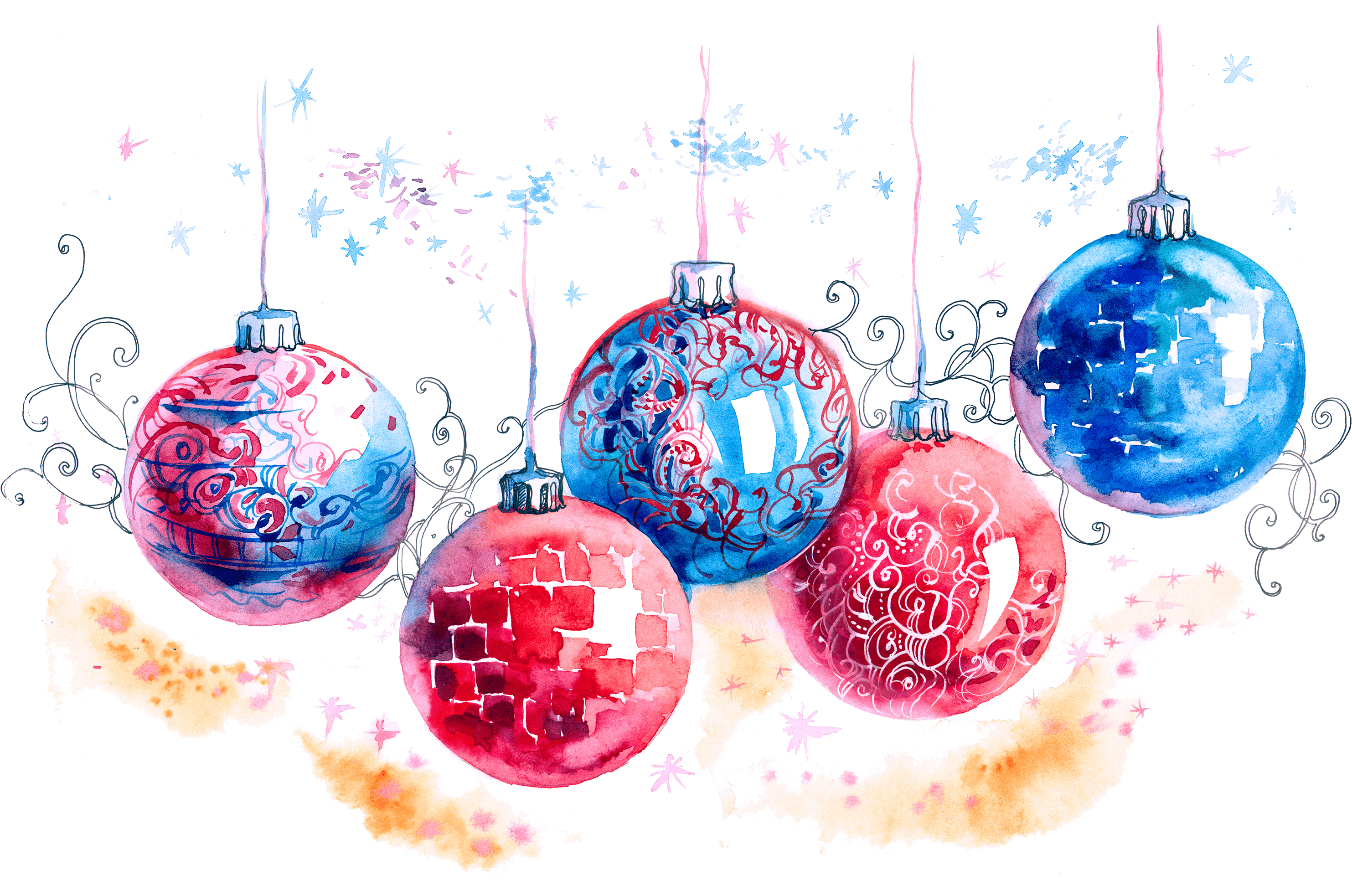 Last Off, The Man Steps Down To The Pavement In Front - Bolas De Navidad Animadas (3050x1965), Png Download