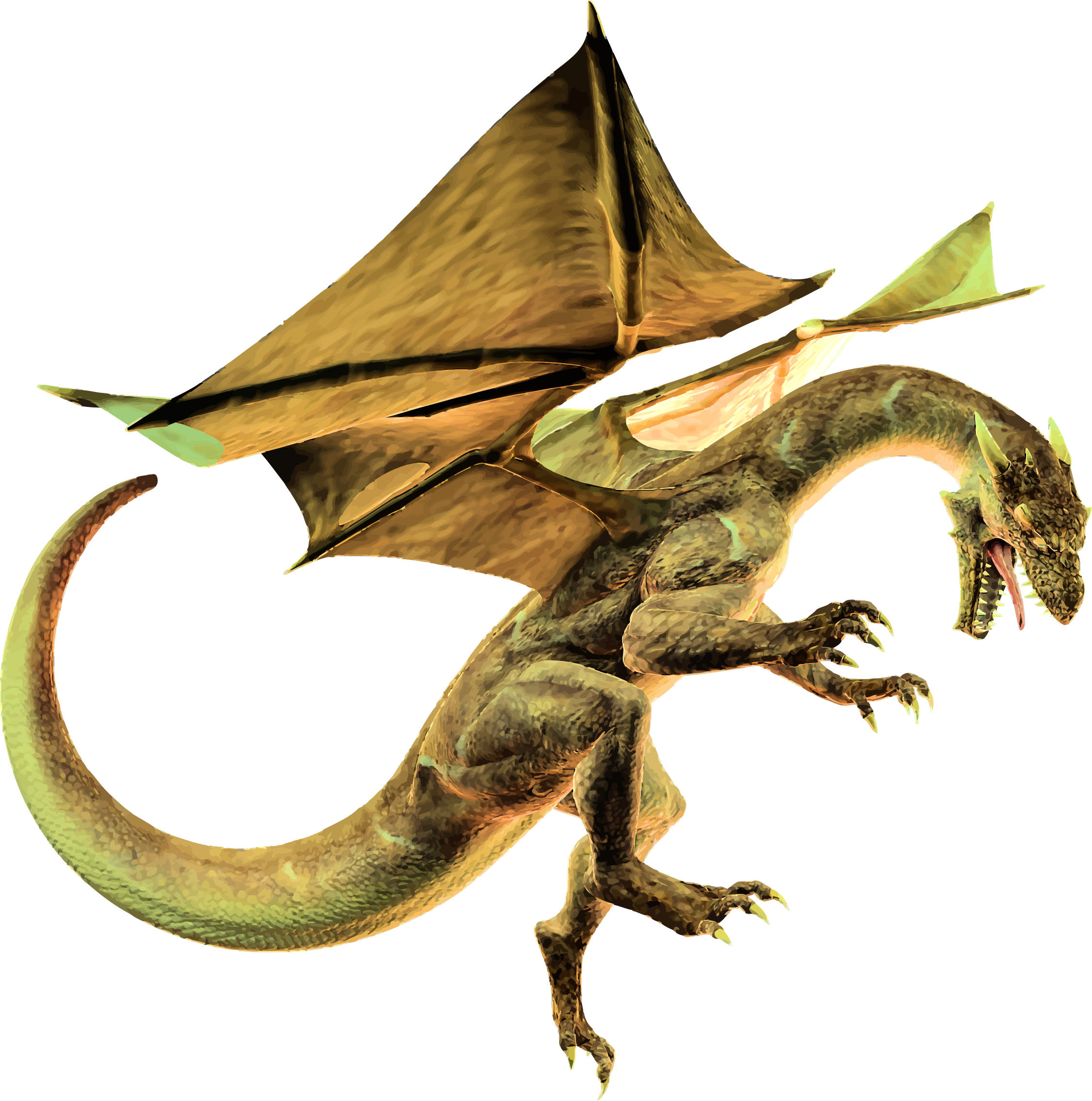 This Free Icons Png Design Of Yellow Dragon (2252x2270), Png Download