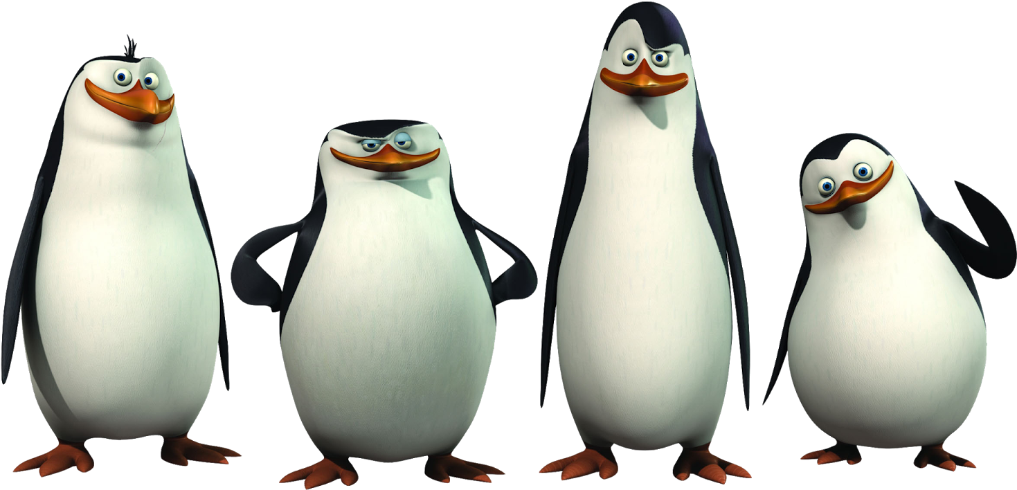 Madagascar Penguins Png Image - Penguins Of Madagascar (1600x1000), Png Download