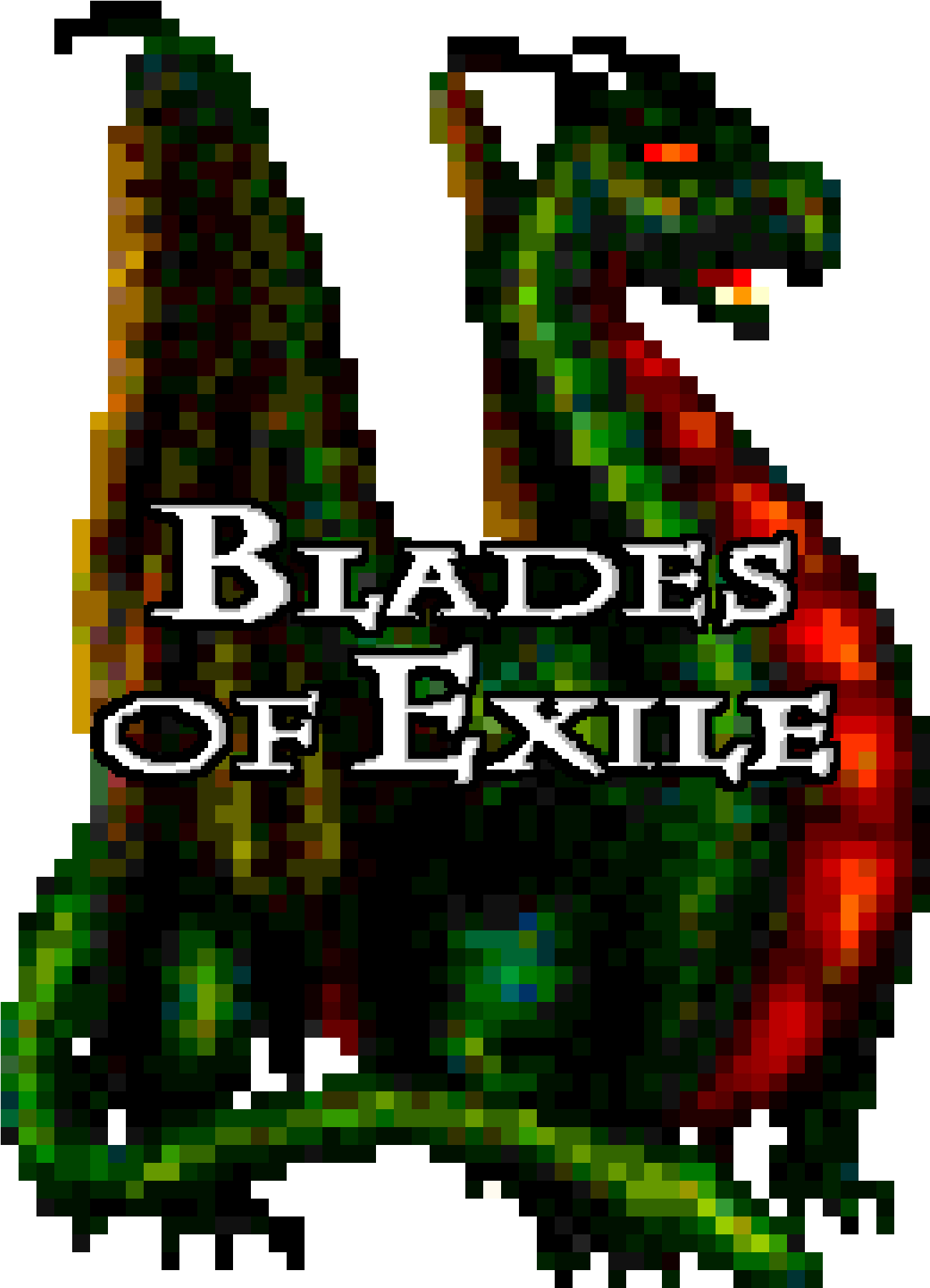 Blades Of Exile Green Dragon - Graphic Design (1400x1800), Png Download