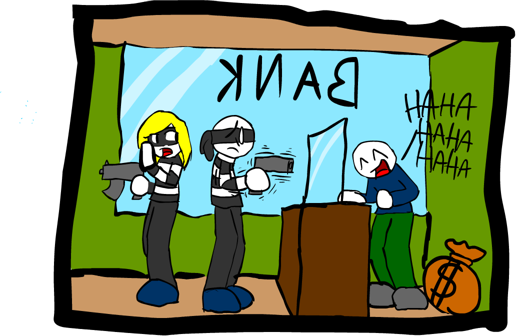 Show Your Loaded Gun With Confidence - Cartoon (1032x672), Png Download