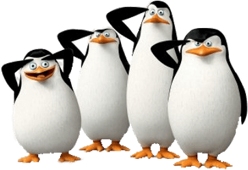 Madagascar Penguins Saluting - Madagascar Penguins (400x400), Png Download