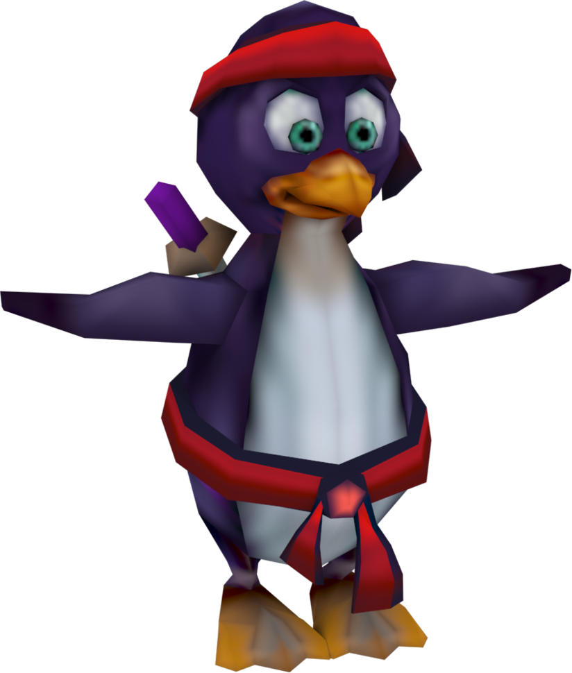 Racing Clipart Penguin - Crash Tag Team Racing Ninja Penguins (824x970), Png Download