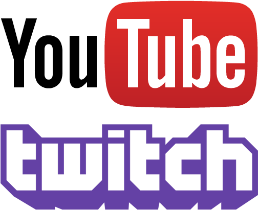 Youtube Twitch Png (773x481), Png Download