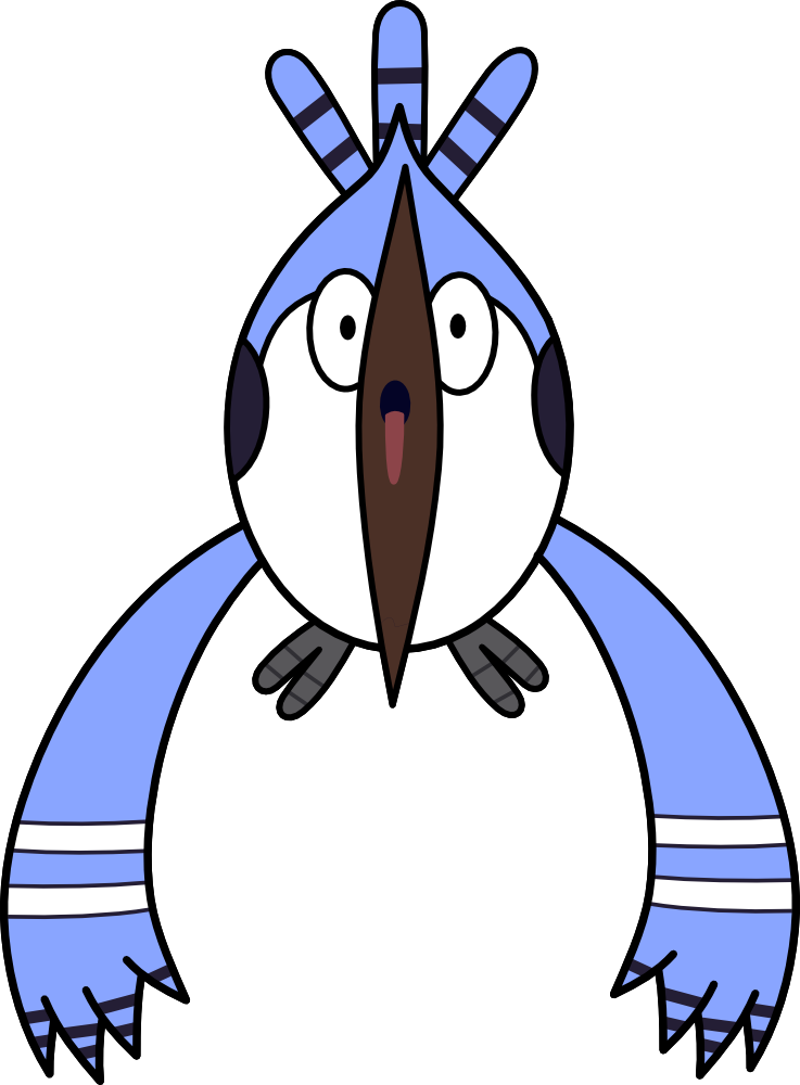 Mordecai Super Skate By Karlix The Wiz On Clipart Library - Blue Jay Mordecai (737x1000), Png Download
