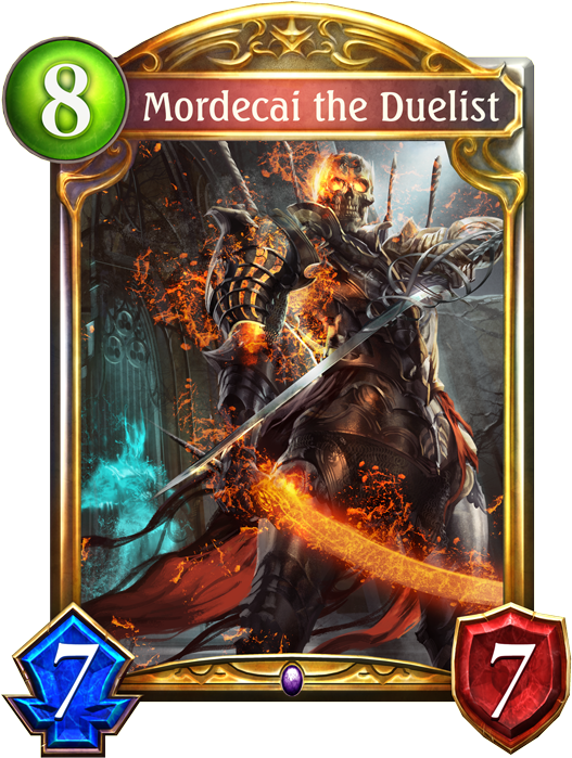 Unevolved Mordecai The Duelist Evolved Mordecai The - Shadowverse Coco And Mimi (536x698), Png Download