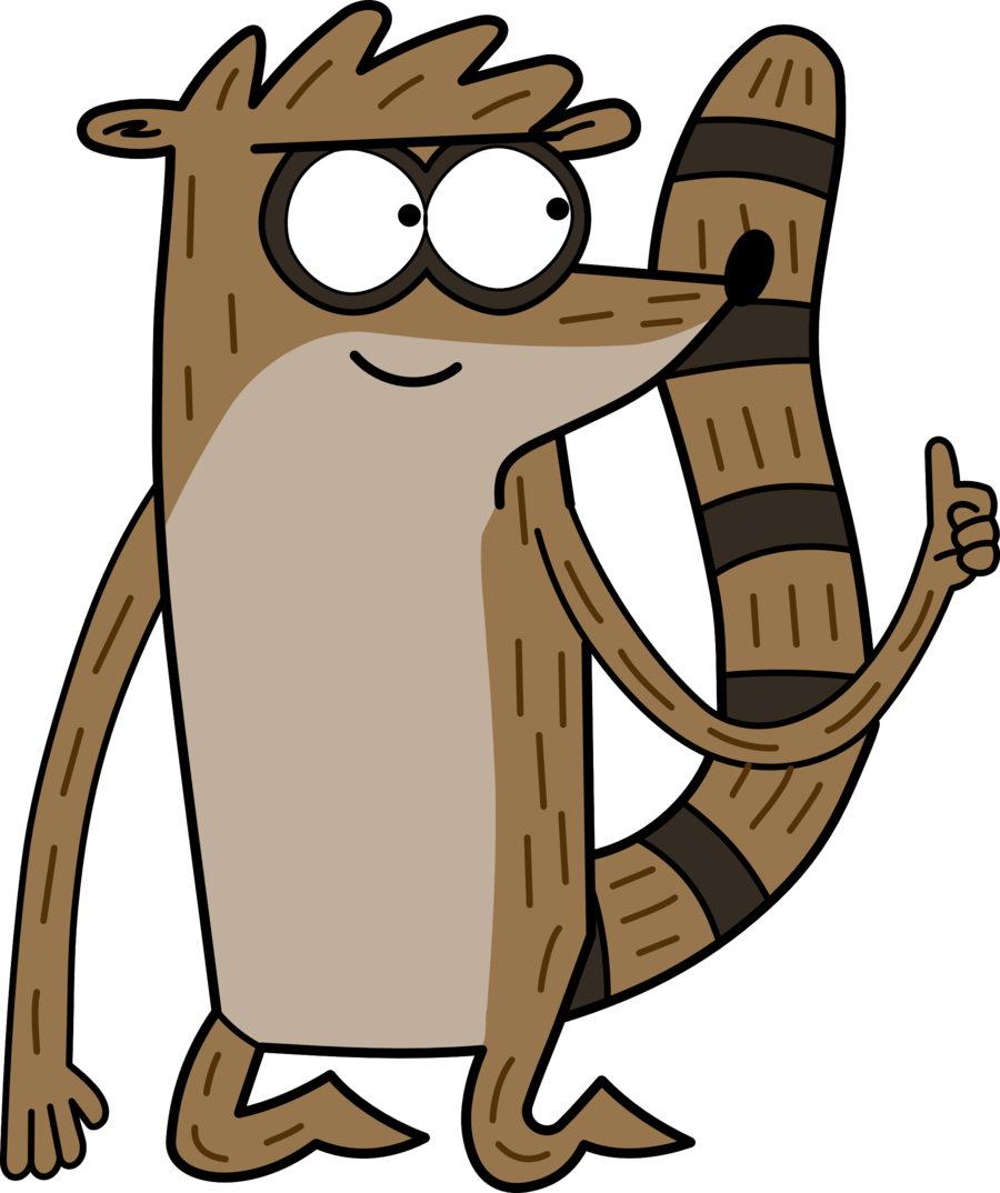 3 Fictional Characters That Represent Me - Regular Show Rigby Png (900x1074), Png Download