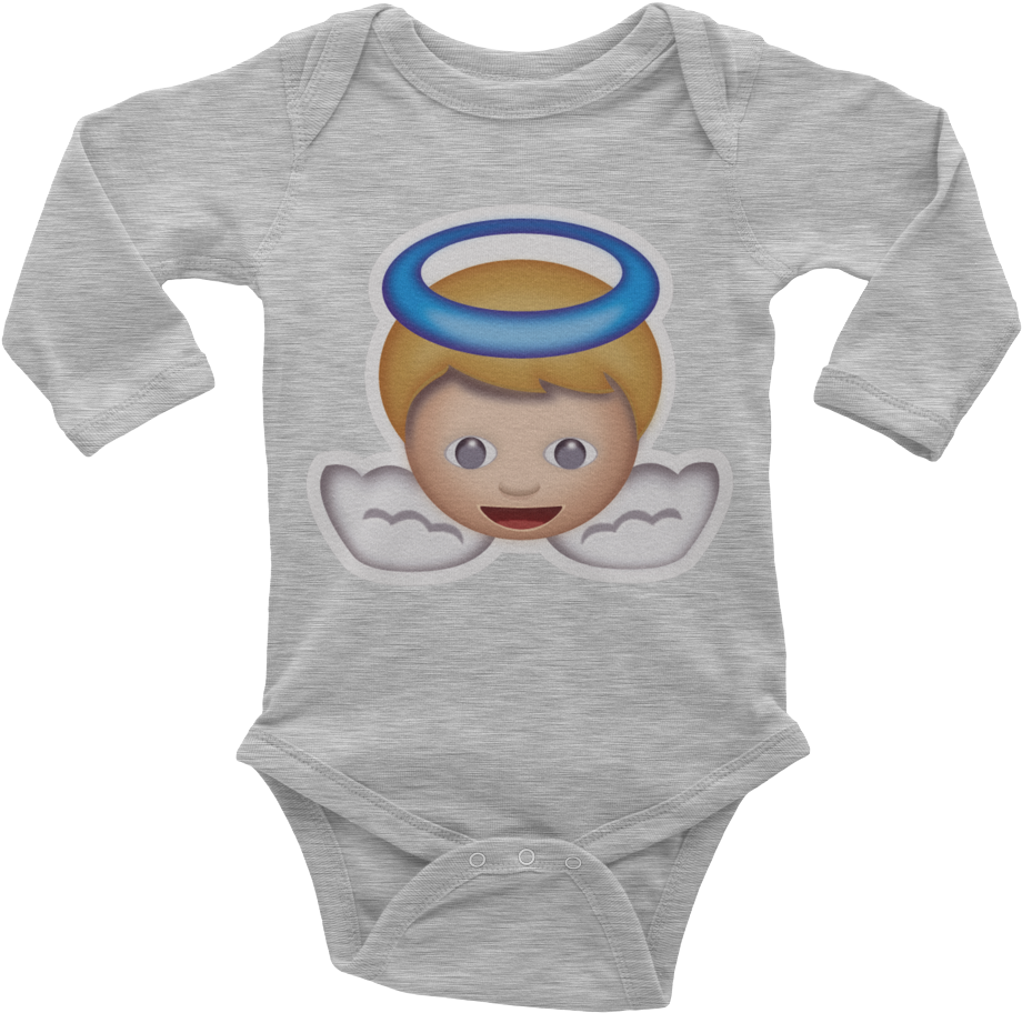 Emoji Baby Long Sleeve One Piece - Fiascotees Daddy's Little Gamer Dude | (1000x1000), Png Download
