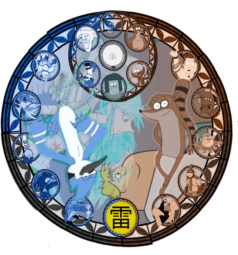 Dive Into Mordecai And Rigby By Nitemarearan On Deviantart - Mordecai And Rigby Art (894x894), Png Download