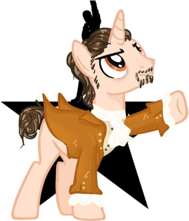 Hamilton Vector Illustration - Hamilton As A Pony (400x451), Png Download