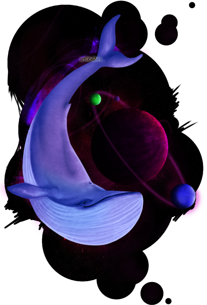 Space Whale Tattoo - Illustration (774x1032), Png Download