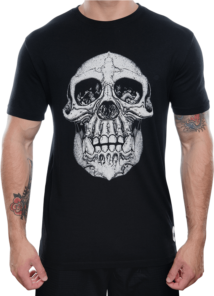 Chimp Skull Bamboo T-shirt - Wwe Shield T Shirts (735x1000), Png Download
