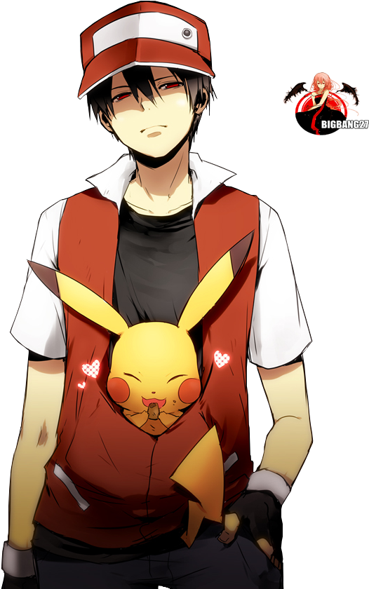 Pokemon Trainer Red Png 6 » Png Image - Red Pokemon Trainer Png,  Transparent Png, png download, transparent png image