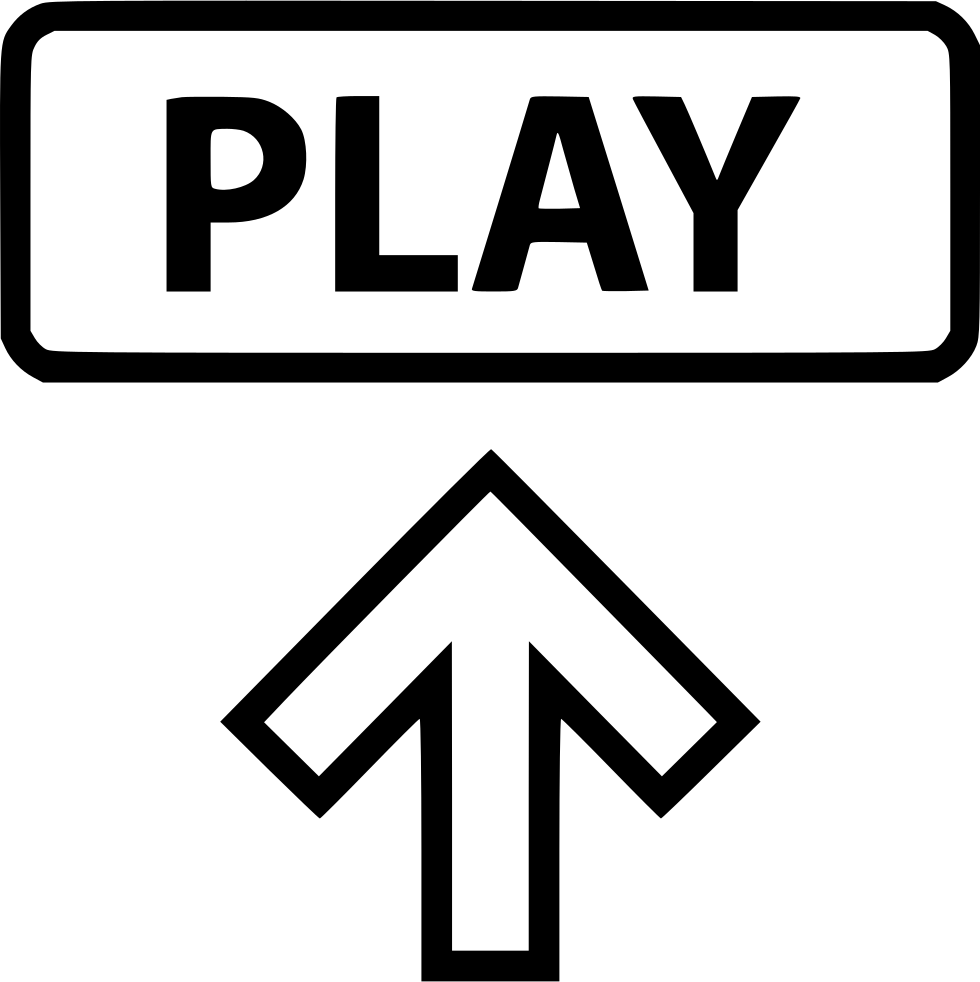Arrow Up Play Now Comments - Subscribe Icon (980x982), Png Download