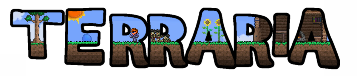 Image Terraria Fan Made Logopng Terraria Wiki - Terraria Transparent Logo (1197x257), Png Download
