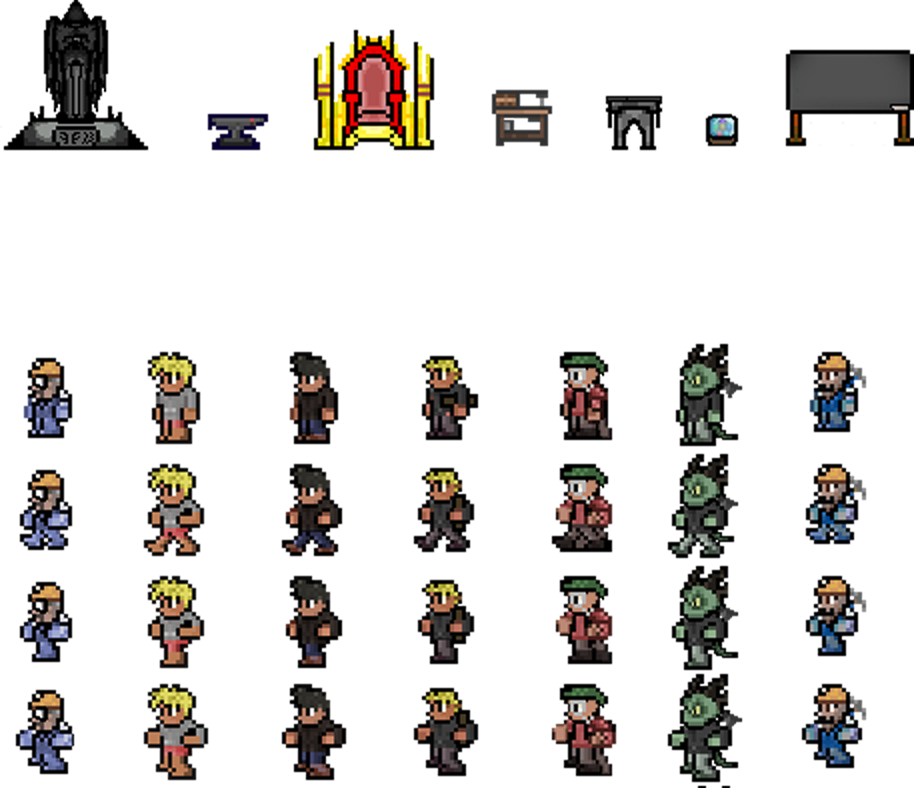 Custom Terraria Sprites - Terraria Sprites (914x788), Png Download