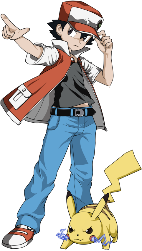 Red & Pikachu Classic - Medibang Inc. (960x960), Png Download