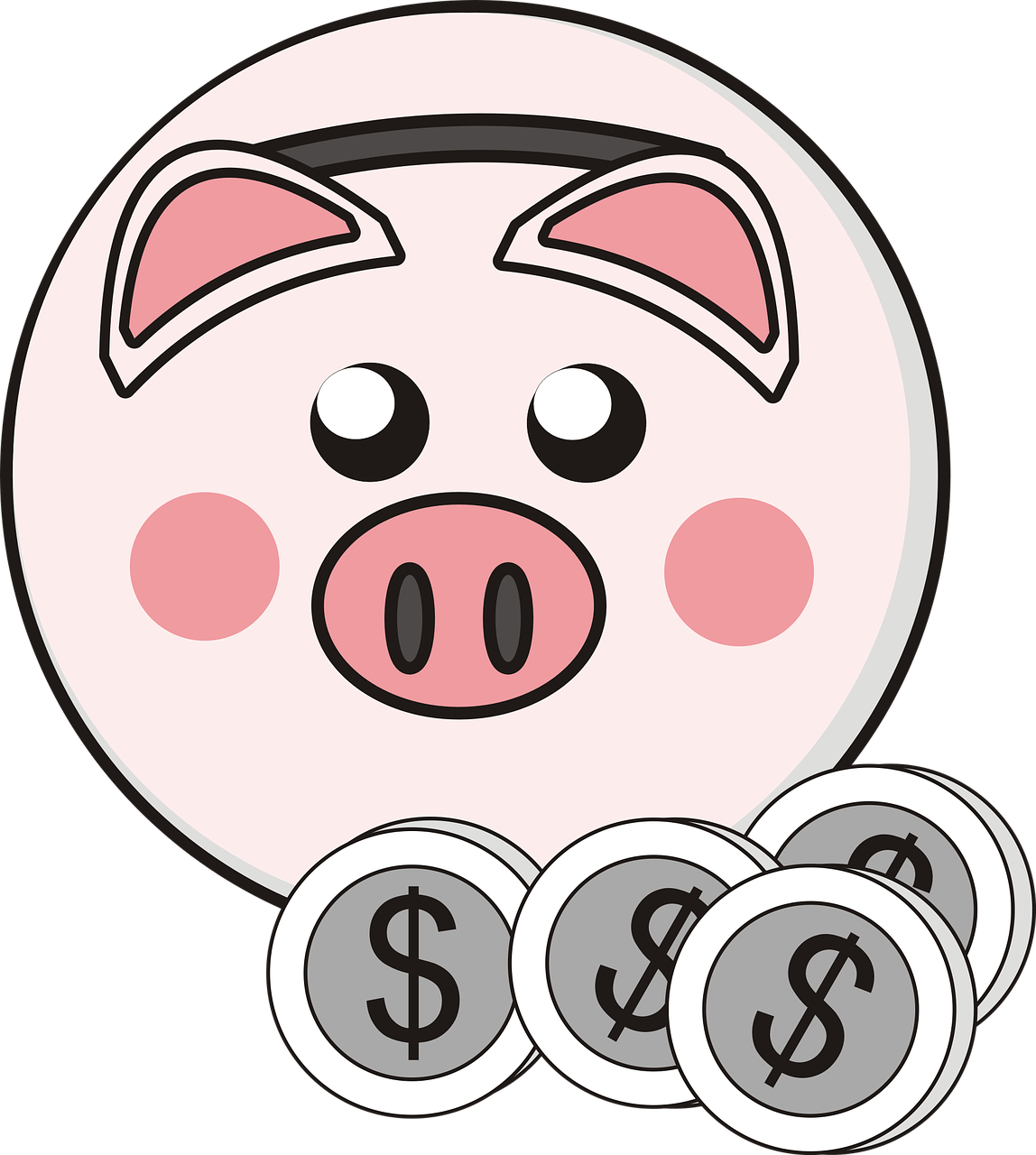 Piggy Bank 4 Coins Clipart - Dont Belame Me I Voted To Stay (1148x1280), Png Download
