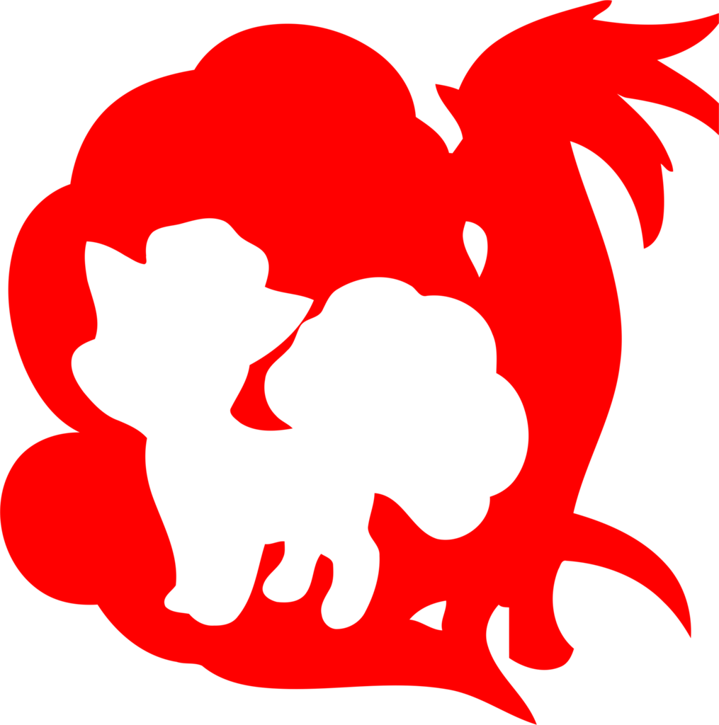 Ninetails With Vulpix Cutout - Vulpix (1015x1024), Png Download