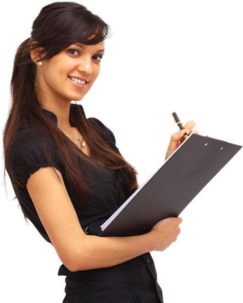 Our Tax Consulting Services - Girl (500x594), Png Download