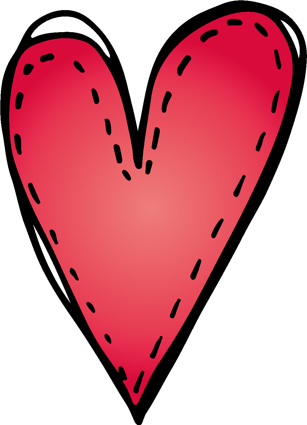 Creative Fonts, School Kids, School Stuff, Red Hearts, - Melonheadz Heart (1107x1544), Png Download