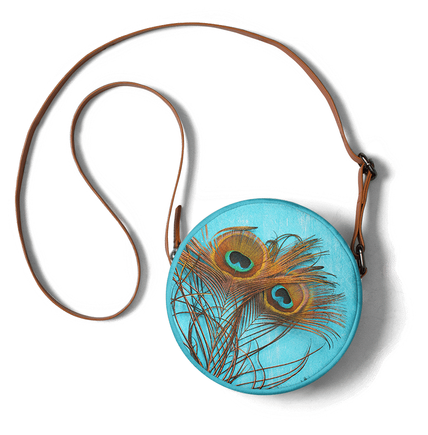 Dailyobjects 3 Peacock Feathers - 3 Peacock Feathers Laptop Sleeve - 13" (900x900), Png Download