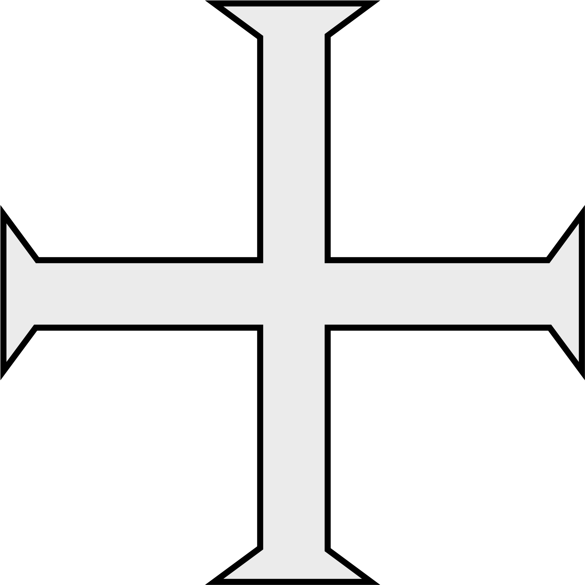 Open - Knights Templar Cross Svg (2000x2000), Png Download