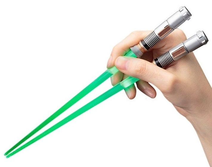 Chopsticks Drawing Star Wars Lightsaber - Kotobukiya Star Wars Lightsaber Chopstick: Luke Skywalker (710x710), Png Download