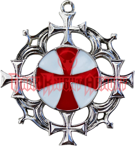 Solar Cross Templar Necklace - History Of The Knights Templars, The Temple Church, (500x500), Png Download