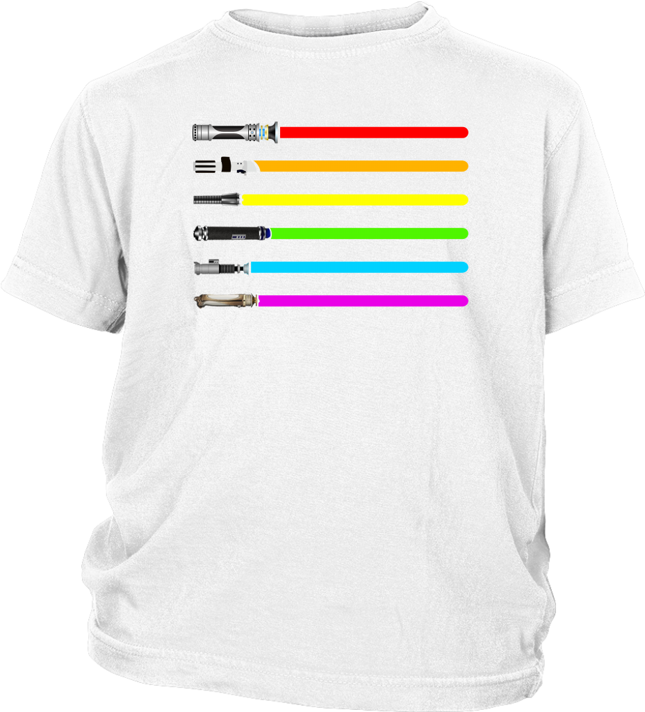 Star Wars Lightsaber Lgbt Shirts T Shirt District Youth - Team Valor - Pokemon Go Into The Fire Tshirt Hoodies (1024x1024), Png Download