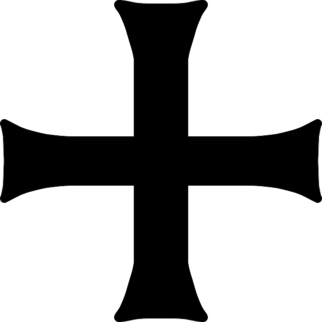 Symmetric Crusade, Cross, Crusader, Heraldry, Religion, - Crusader Cross Png (640x640), Png Download