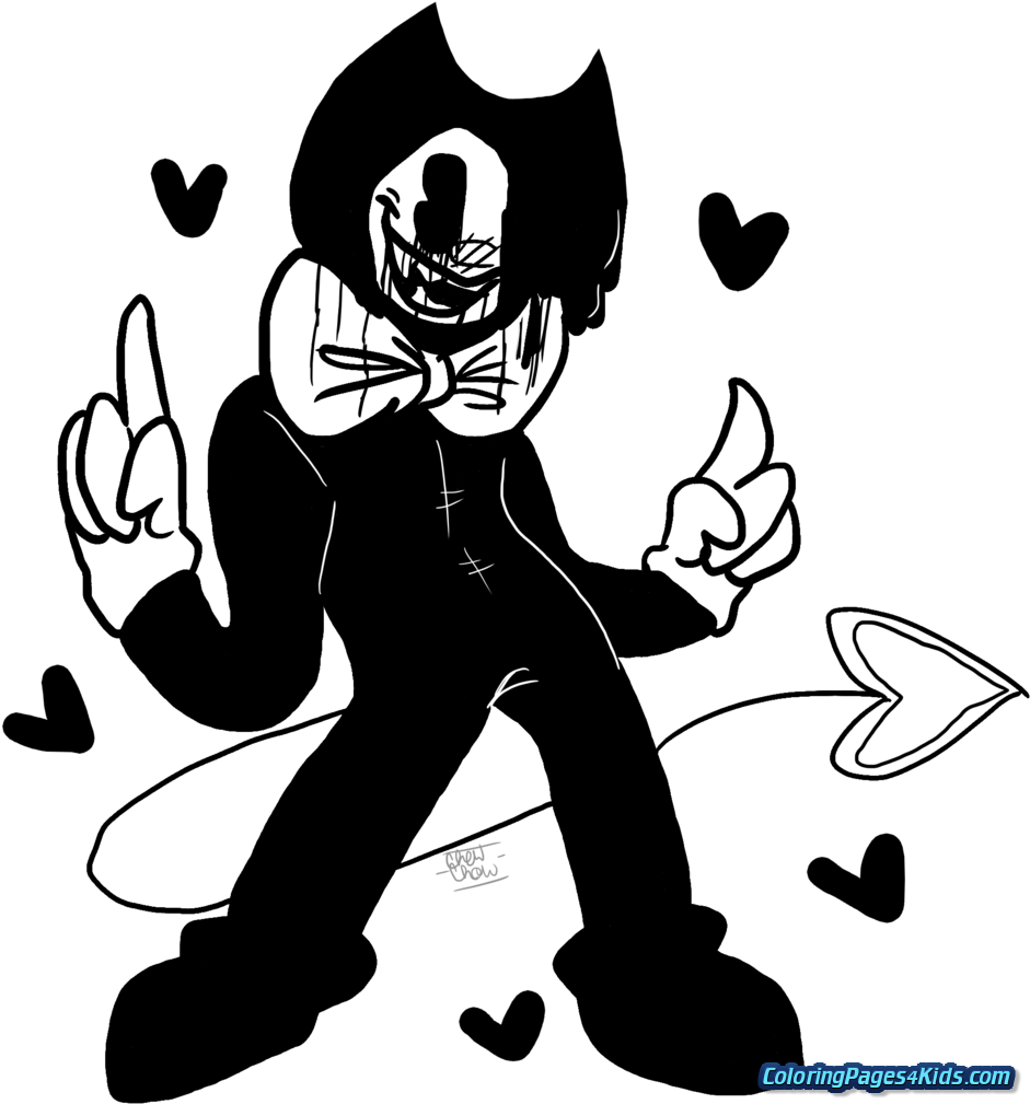 Bendy And The Ink Machine Coloring Pages Alice Angel - Angel - Free ...