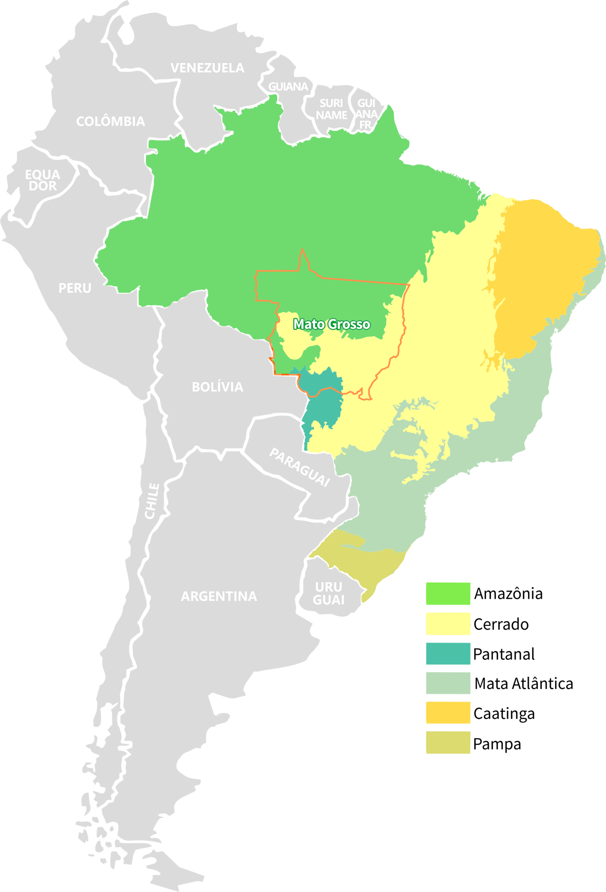 Mato Grosso, Brazil, South America - Brazil (1200x1767), Png Download