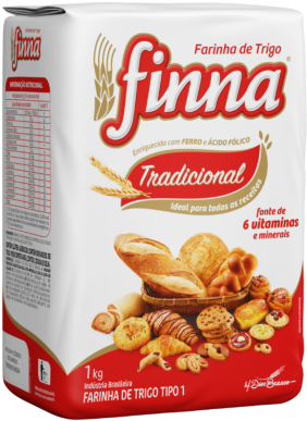 Finna Wheat Flour Type 1, Paper Bag - Farinha De Trigo Finna (370x492), Png Download
