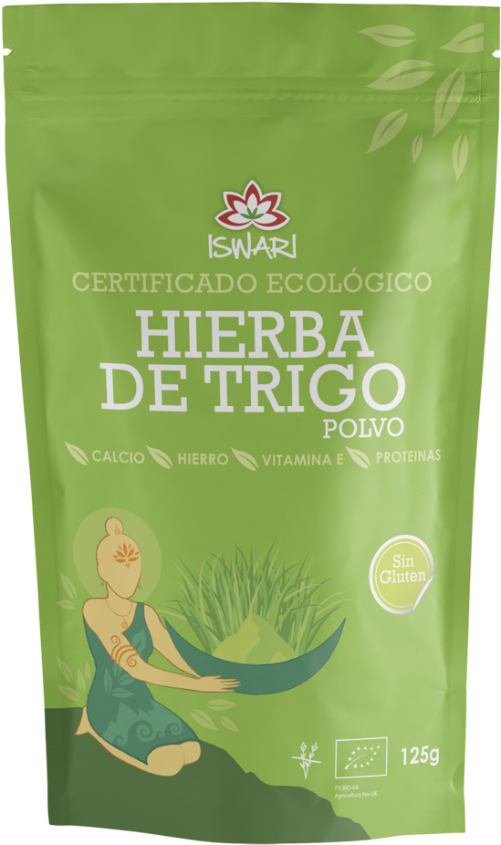 Hierba De Trigo Iswari 125g - Wheatgrass (659x1002), Png Download