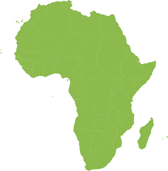 Jpg Free Download Africa Clipart Shape - Map Of Africa (588x600), Png Download